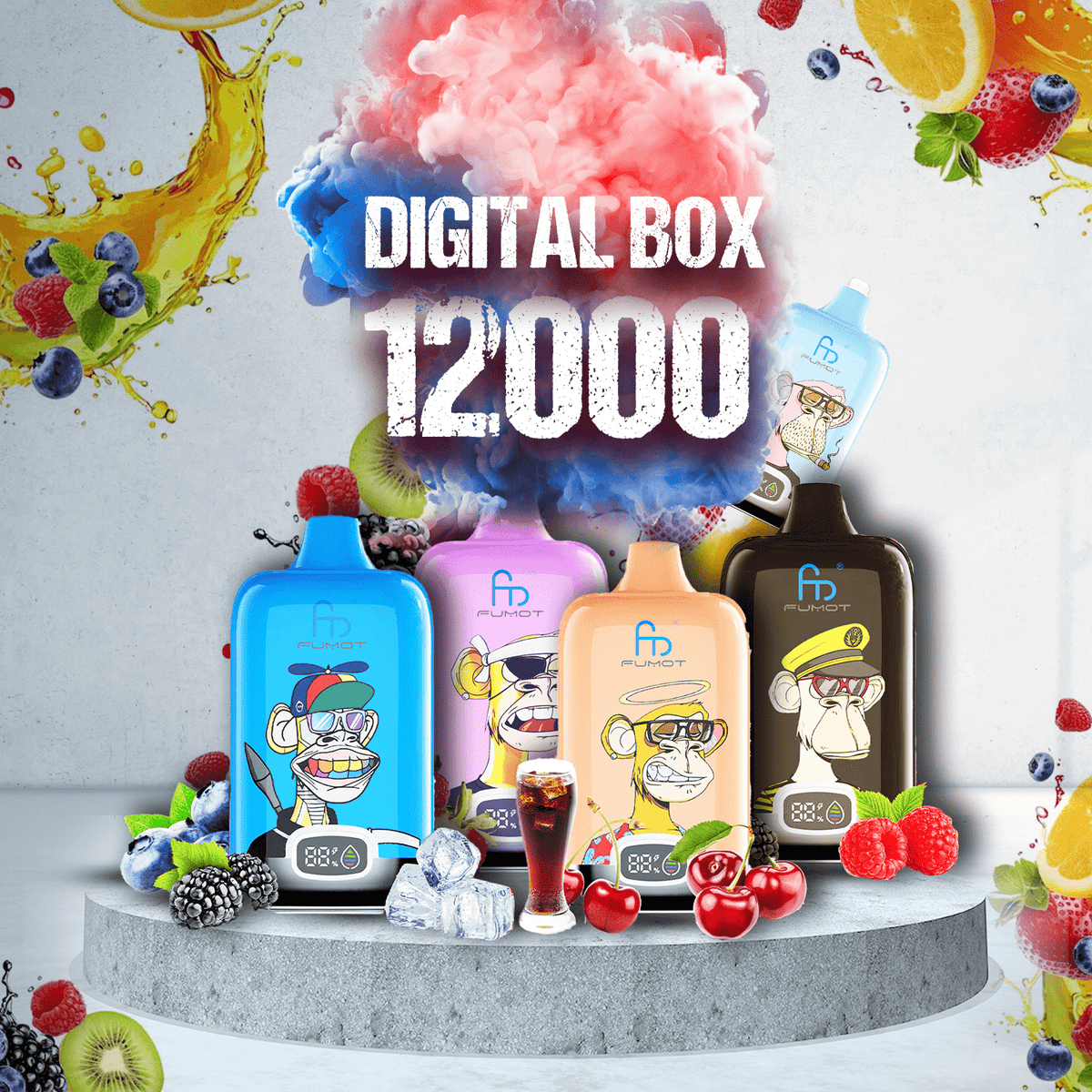 Randm Digital Box: Tornado 12000 Zge Vape RandM Tornado Vapes Randm Digital Box: Tornado 12000 Zge Vape RandM Tornado Vapes