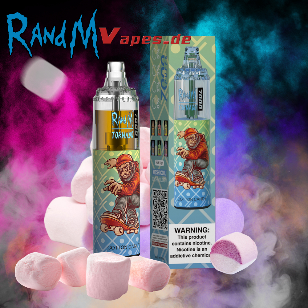RandM Tornado 7000 Cotton Candy RandM Tornado Vapes RandM Tornado 7000 Cotton Candy RandM Tornado Vapes