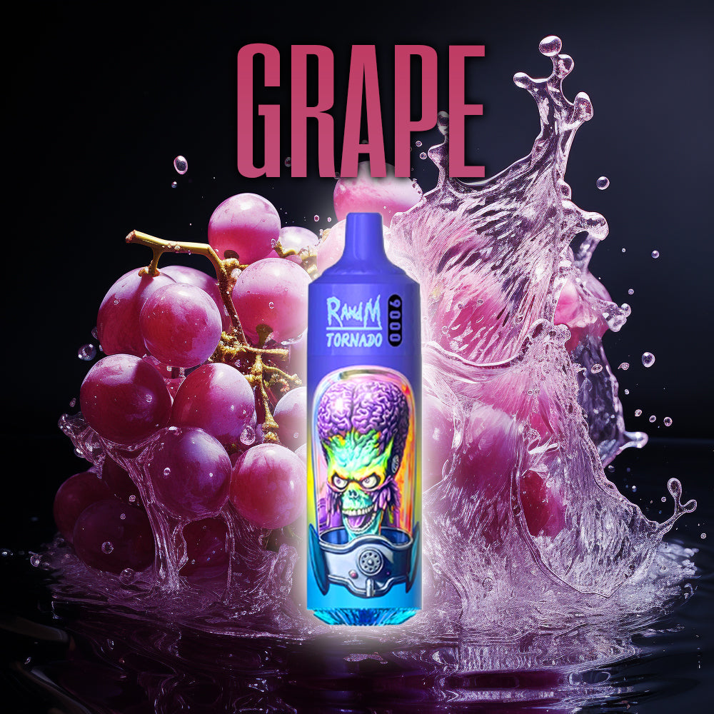 RandM Tornado 9000 Grape   RandM Tornado Vapes
