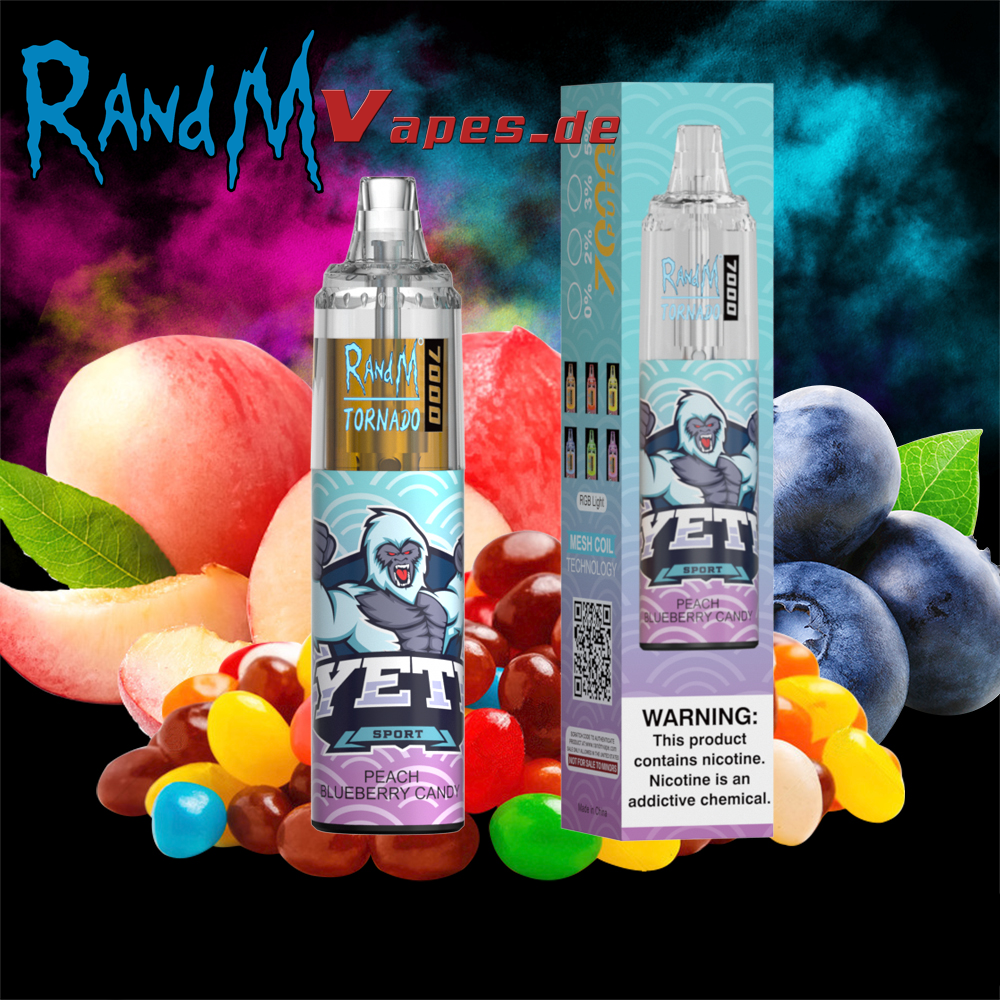 elfbar elfa master akku RandM Tornado 7000 Peach Blueberry Candy🍑🍇🍬 – RandM Tornado Vapes