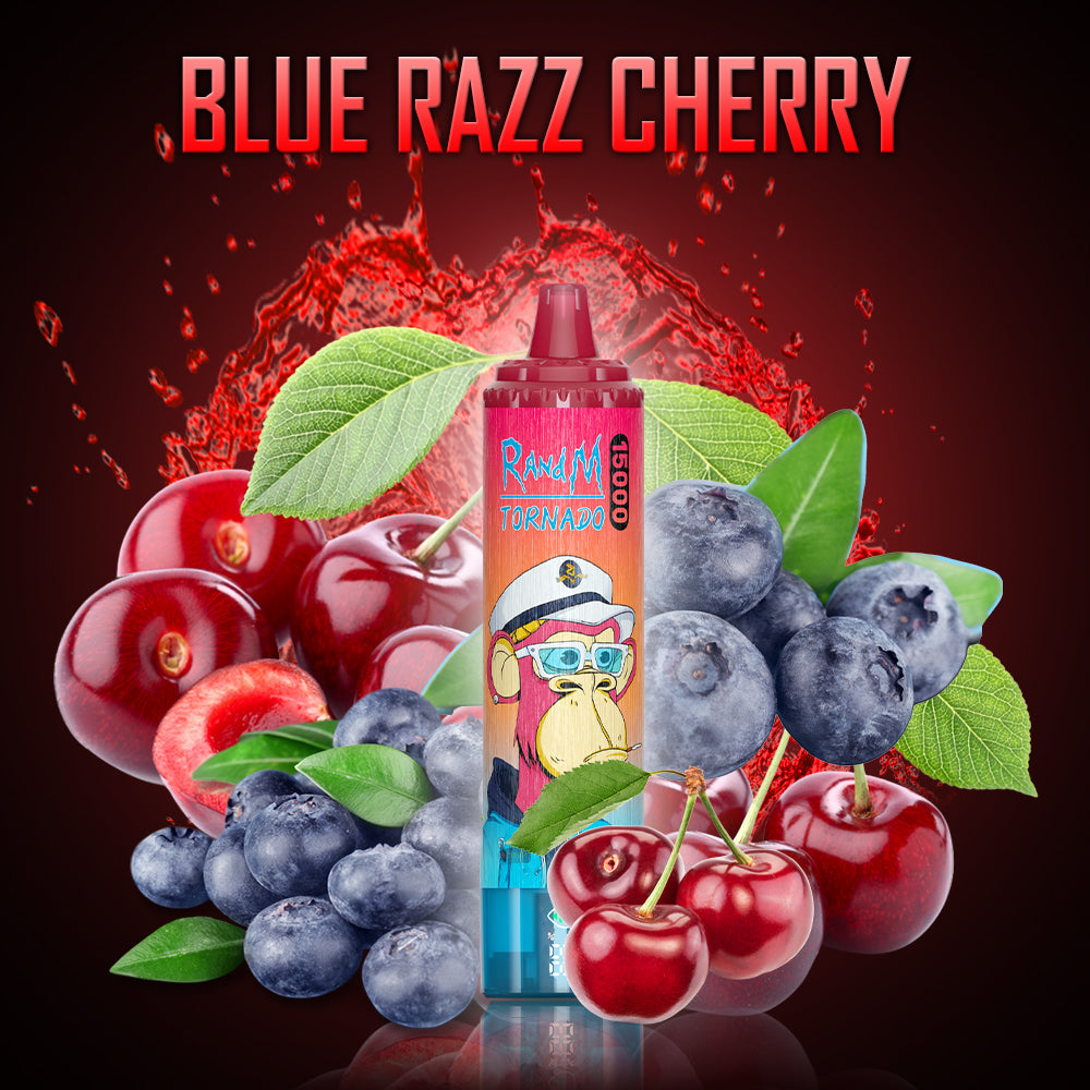 RandM Tornado 15000 - Blue Razz Cherry Vape Available RandM Tornado Vapes RandM Tornado 15000 - Blue Razz Cherry Vape Available RandM Tornado Vapes