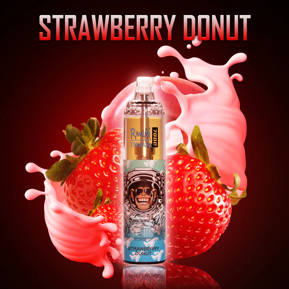 RandM Tornado 7000 Strawberry Donut 🍓🍌 – RandM Tornado Vapes