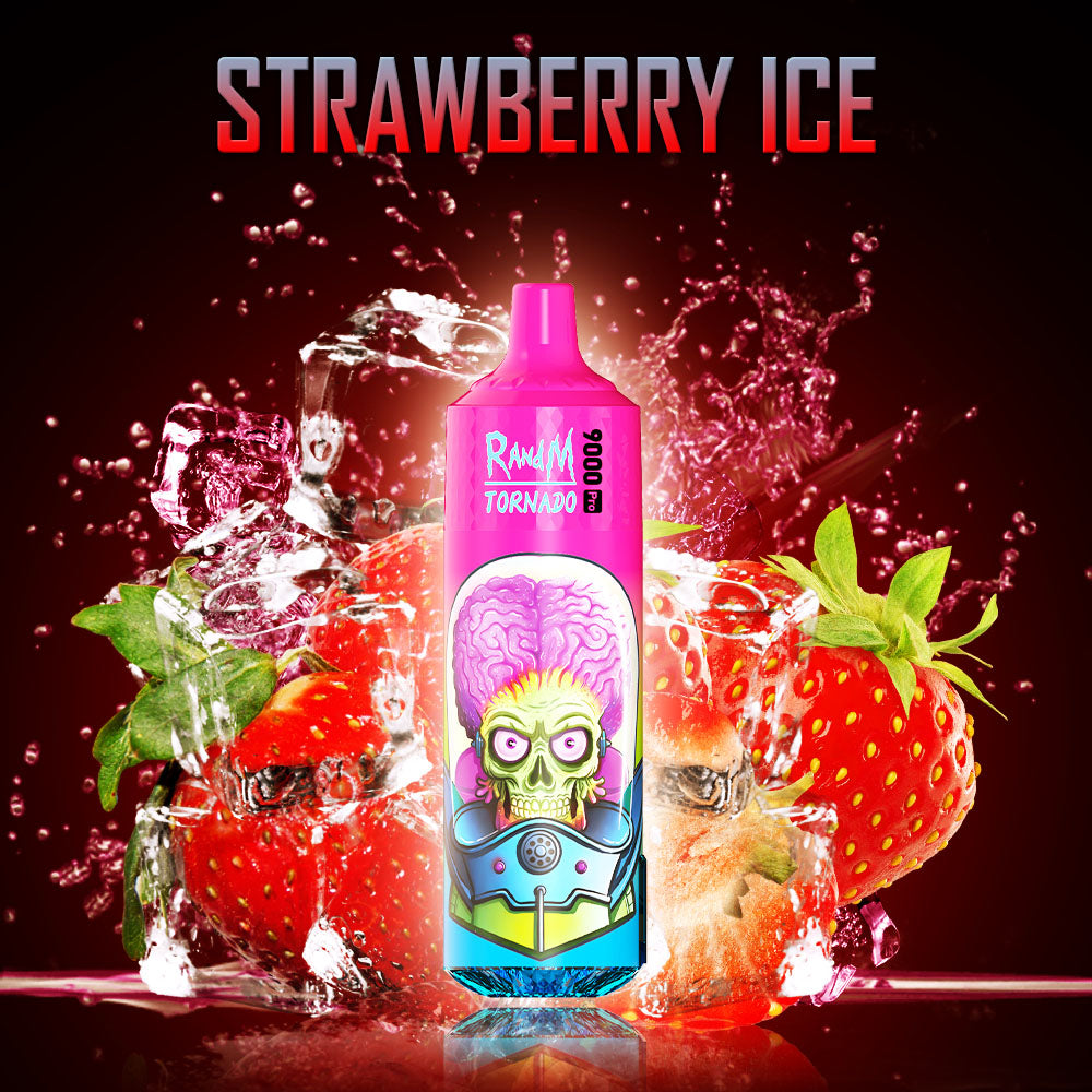 menthol vape pods RandM Tornado 9000 Blueberry Raspberry Vape