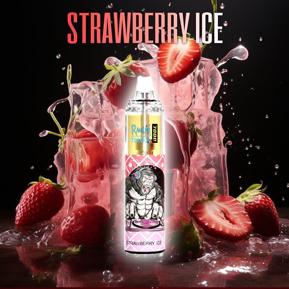 RandM Tornado 7000 Strawberry Ice🍓🧊 – RandM Tornado Vapes