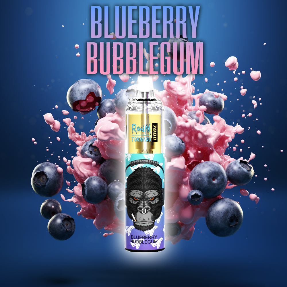 Randm Tornado 7000 Blueberry Bubblegum RandM Tornado 7000 Blueberry  Bubblegum🍇🍬 – RandM Tornado Vapes Blueberry