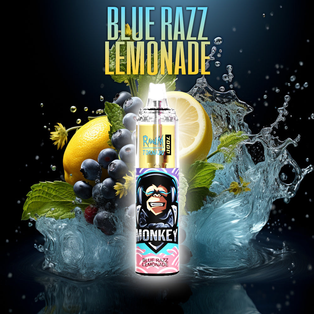 RandM Tornado 7000 Blue Razz Lemonade 🥤 – RandM Tornado Vapes