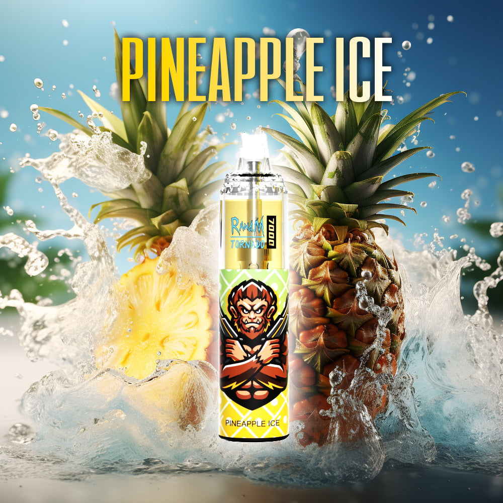 RandM Tornado 7000 Pineapple Ice   RandM Tornado Vapes