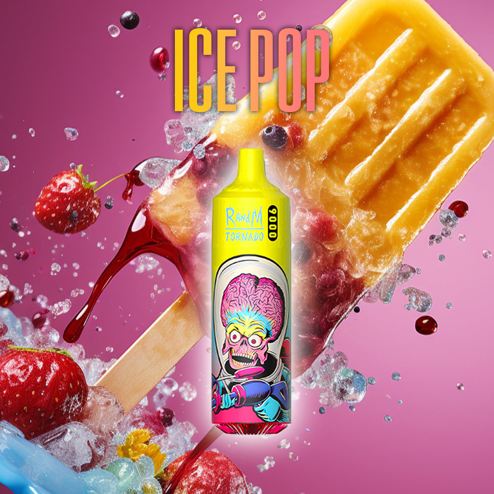 R&M Ice Pop 9000 | Erfrischendes Vape-Erlebnis RandM Tornado Vapes R&M Ice Pop 9000 | Erfrischendes Vape-Erlebnis RandM Tornado Vapes