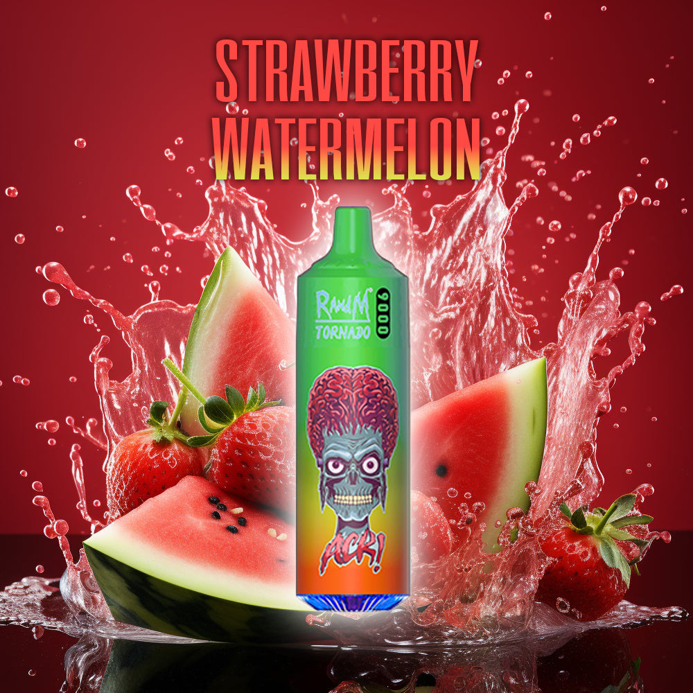 RandM Tornado 9000 Strawberry Watermelon RandM Tornado Vapes RandM Tornado 9000 Strawberry Watermelon RandM Tornado Vapes