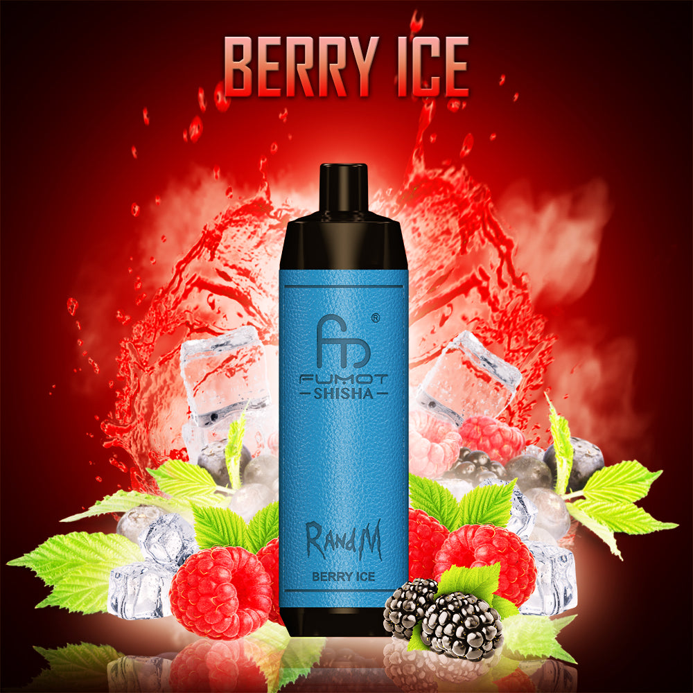 RandM Shisha 10000 Berry Ice RandM Tornado Vapes RandM Shisha 10000 Berry Ice RandM Tornado Vapes