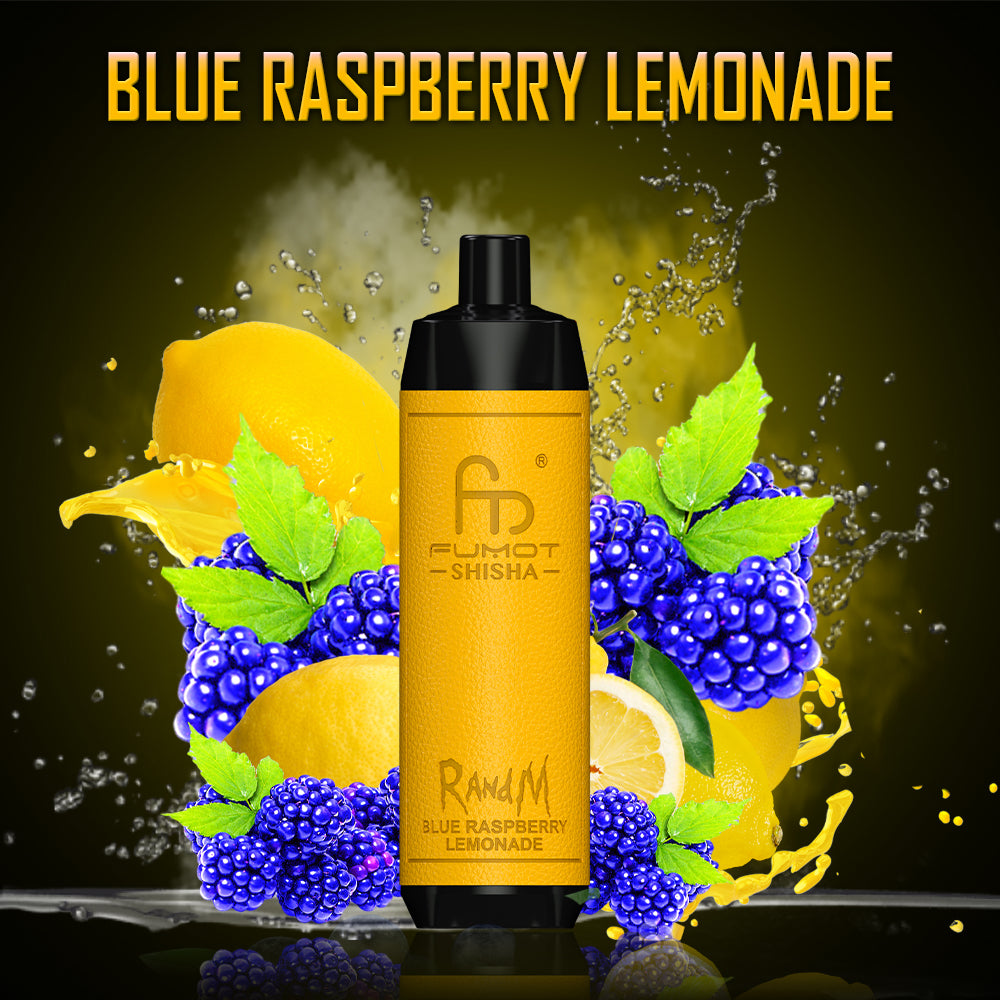 RandM Shisha 10000 Blue Raspberry Lemonade RandM Tornado Vapes RandM Shisha 10000 Blue Raspberry Lemonade RandM Tornado Vapes