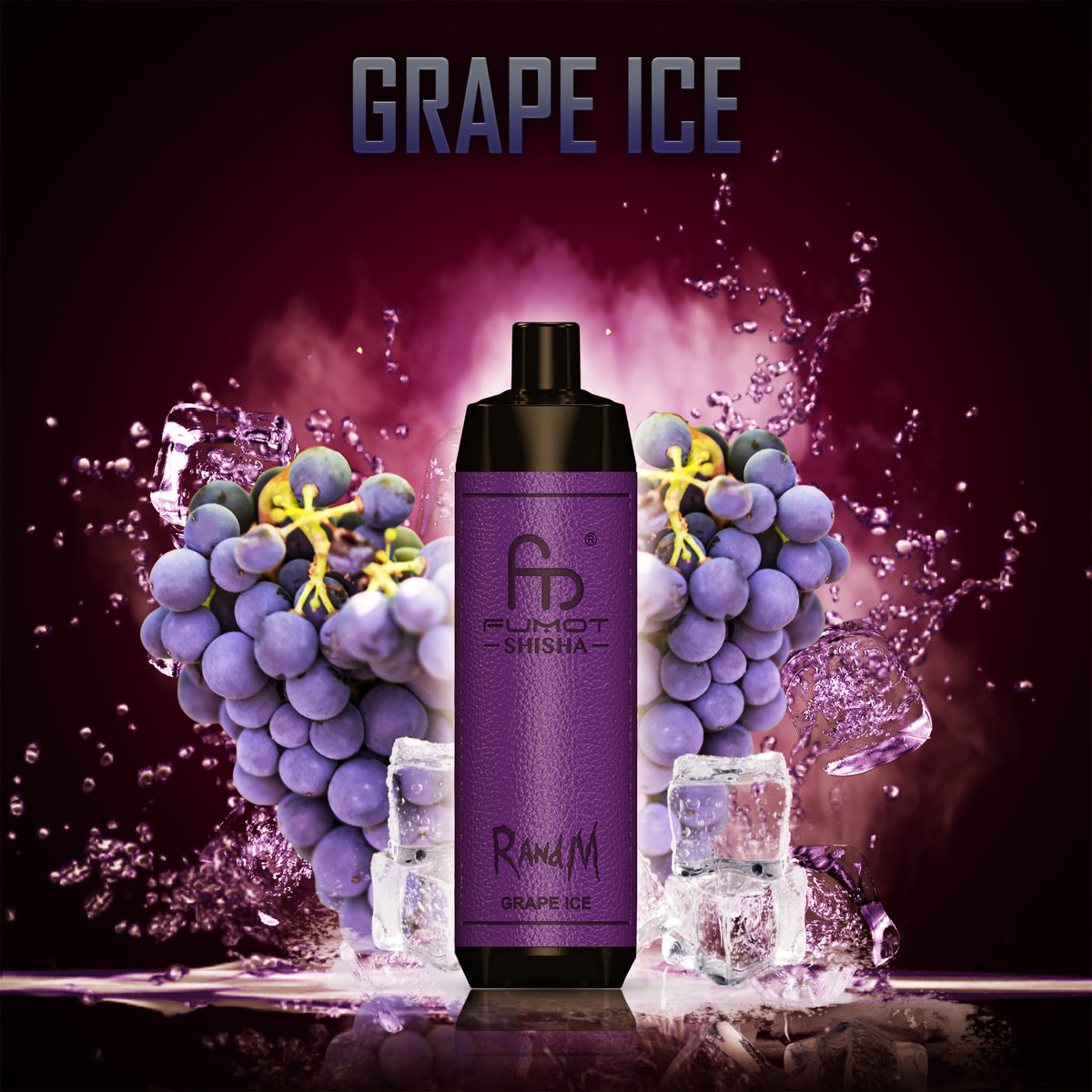 RandM Shisha 10000 Grape Ice RandM Tornado Vapes RandM Shisha 10000 Grape Ice RandM Tornado Vapes