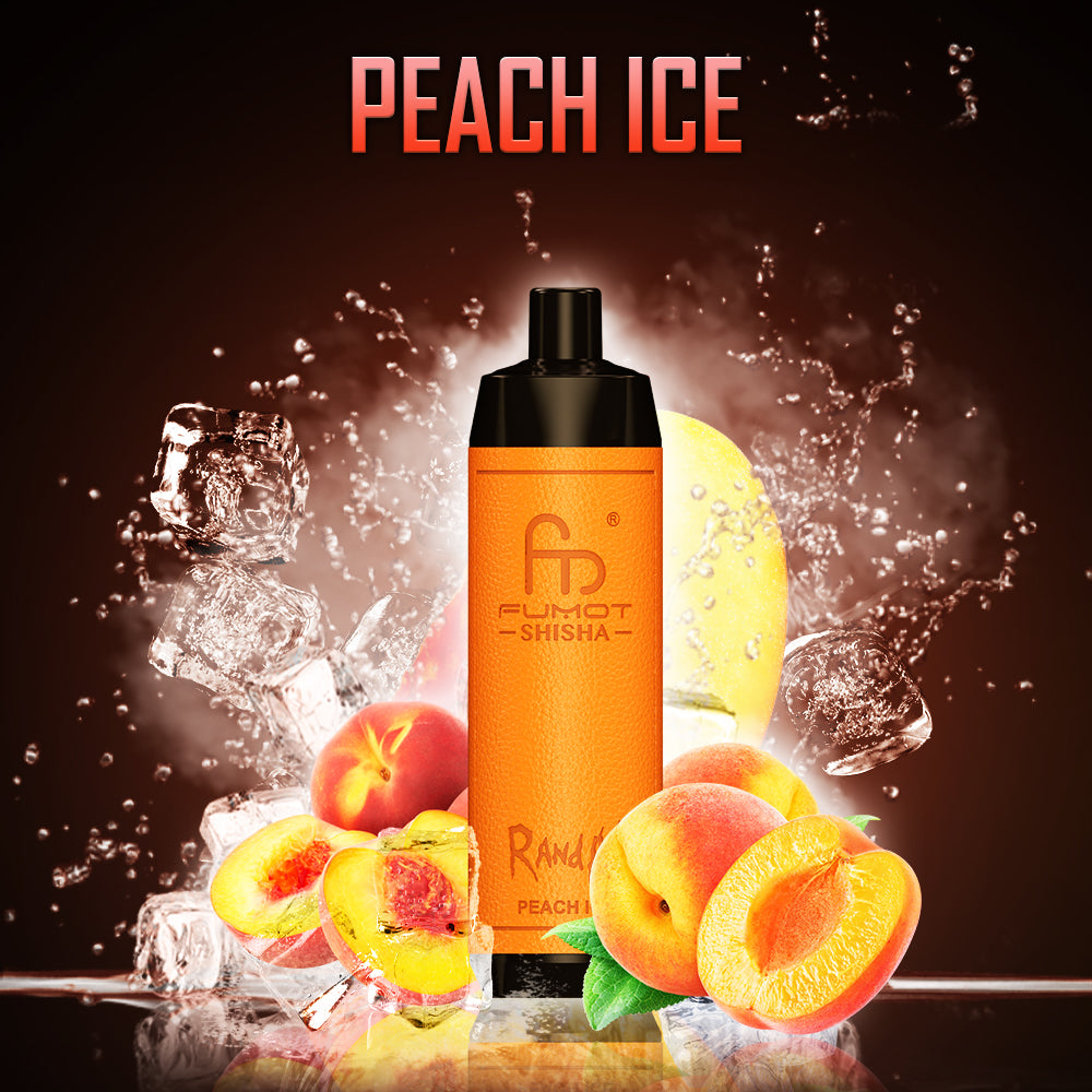 RandM Shisha 10000 Peach Ice 🍑🧊 – RandM Tornado Vapes