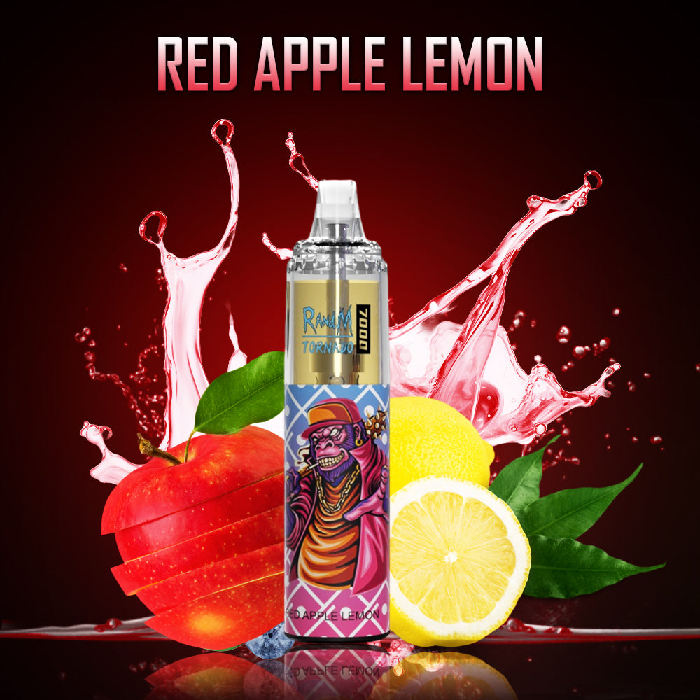 RandM Tornado 7000 Red Apple Lemon RandM Tornado Vapes RandM Tornado 7000 Red Apple Lemon RandM Tornado Vapes