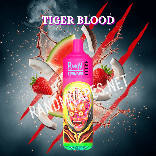 RandM Tornado 9000 Tiger Blood bei uns erhltlich RandM Tornado Vapes RandM Tornado 9000 Tiger Blood bei uns erhltlich RandM Tornado Vapes