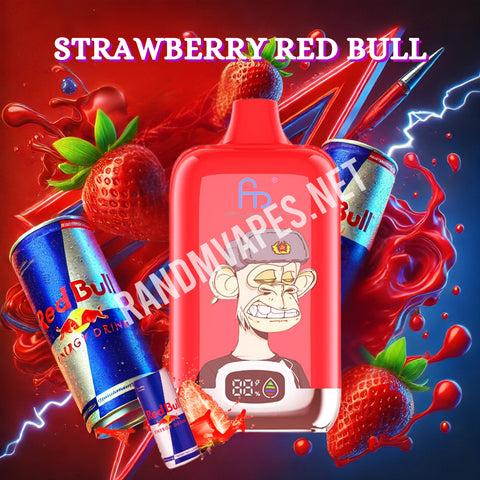 RandM Digital Box Vape 12000 Strawberry Red Bull