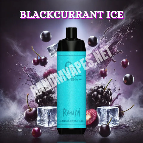 RandM Shisha Vape 10000 Blackcurrant Ice