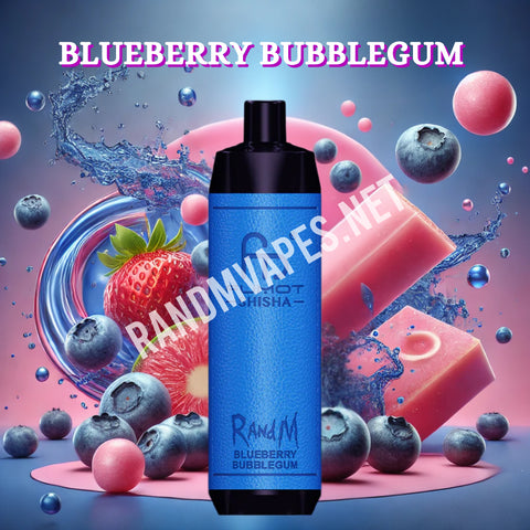 RandM Shisha Vape 10000 Blueberry Bubblegum