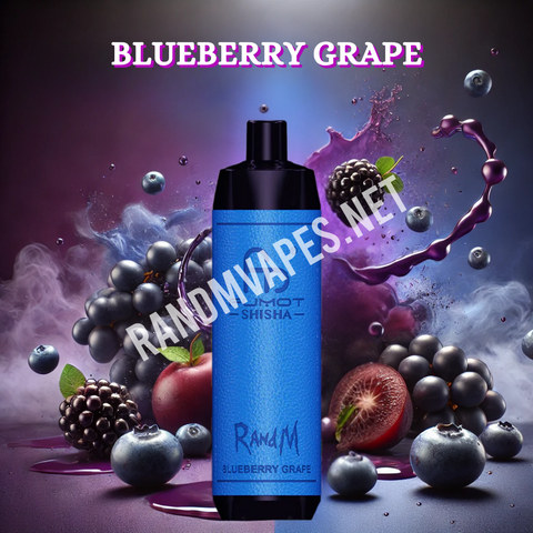 RandM Shisha Vape 10000 Blueberry Gape