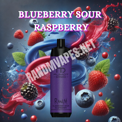 RandM Shisha Vape 10000 Blueberry Sour Raspberry