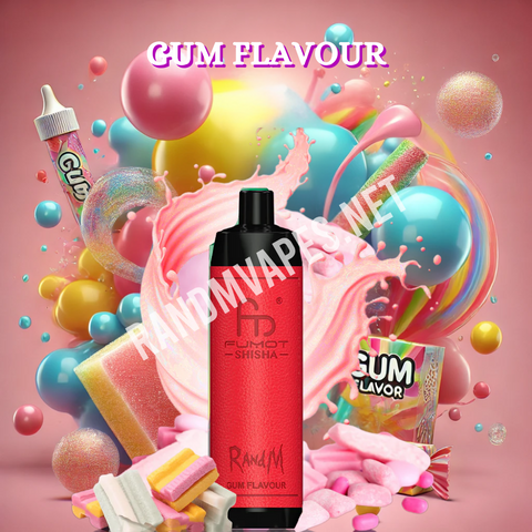 RandM Shisha Vape 10000 Gum Flavour