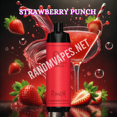 RandM Shisha Vape 10000 Strawberry Punch