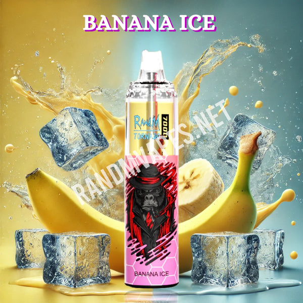 RandM Tornado 7000 Banana Ice RandM Tornado Vapes RandM Tornado 7000 Banana Ice RandM Tornado Vapes