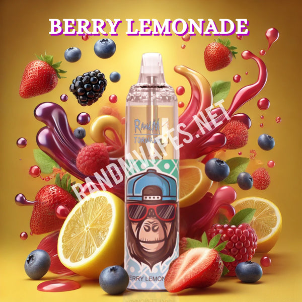 RandM Tornado 7000 Berry Lemonade   RandM Tornado Vapes