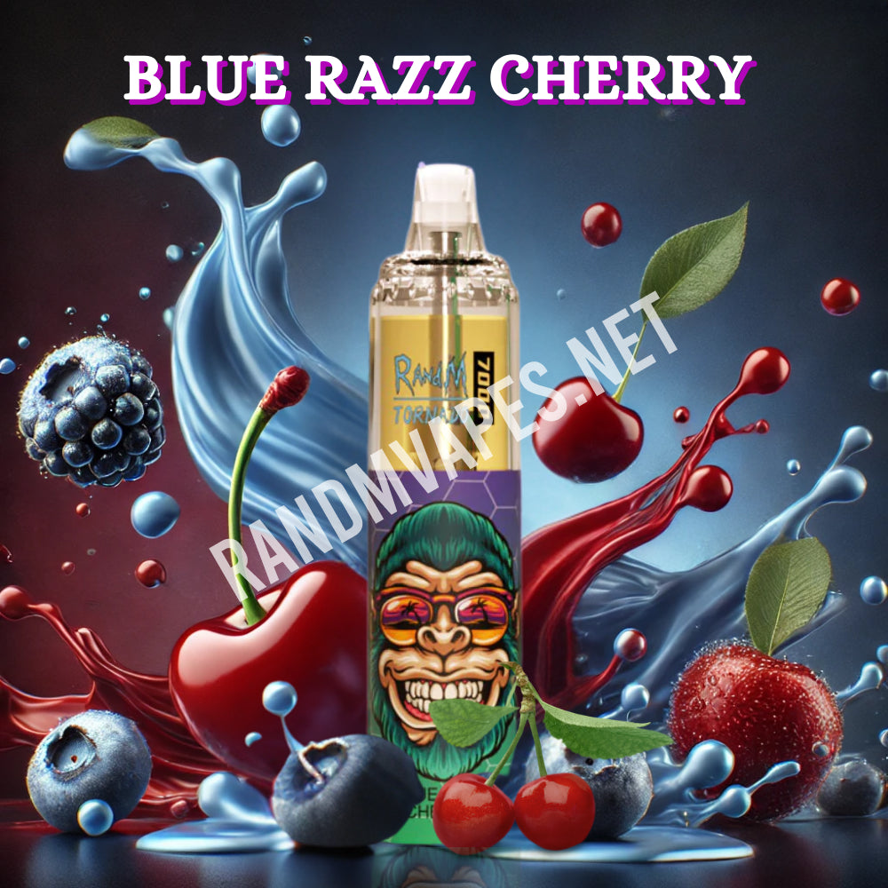 RandM Tornado 7000 Blue Razz Cherry RandM Tornado Vapes RandM Tornado 7000 Blue Razz Cherry RandM Tornado Vapes