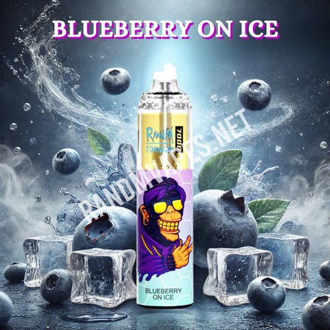 RandM Tornado Vape 7000 Blueberry on Ice