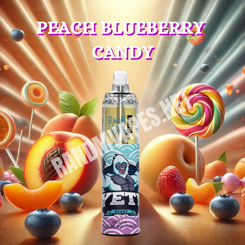 RandM Tornado Vape 7000 Peach Blueberry Candy
