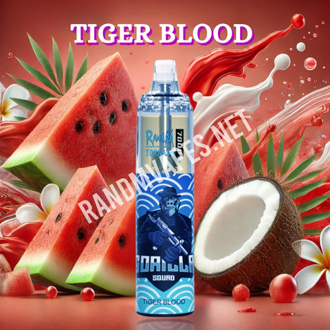 RandM Tornado Vape 7000 Tiger Blood