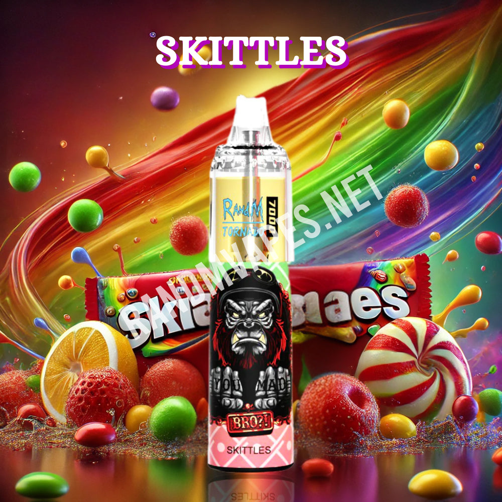 RandM Tornado 7000 Skittles 🍬 – RandM Tornado Vapes
