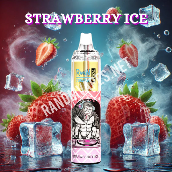 RandM Tornado 7000 Strawberry Ice RandM Tornado Vapes RandM Tornado 7000 Strawberry Ice RandM Tornado Vapes