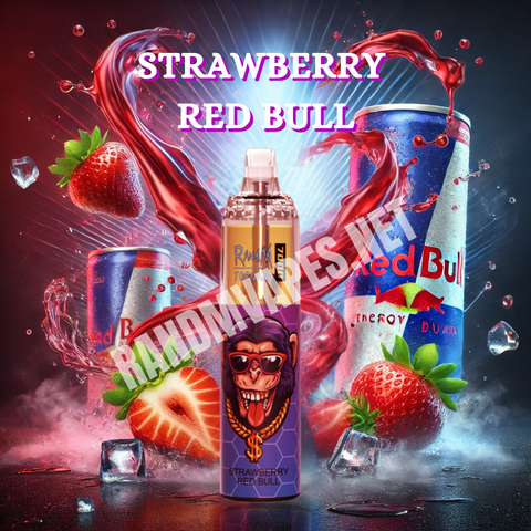 RandM Tornado Vape 7000 Strawberry Red Bull