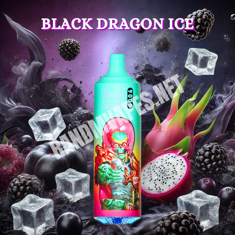 RandM Tornado Vape 9000 Black Dragon Ice