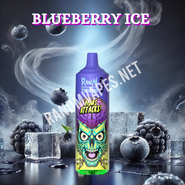 randm tornado blueberry ice RandM Tornado 9000 Intense Flavors Vaping main image 1