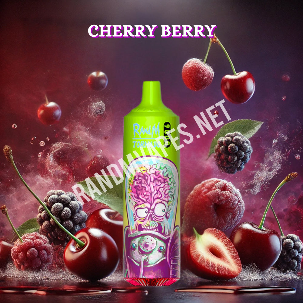 RandM Tornado 9000 Cherry Berry RandM Tornado Vapes RandM Tornado 9000 Cherry Berry RandM Tornado Vapes