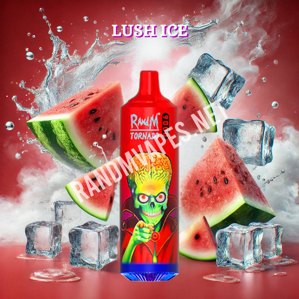 RandM Tornado 9000 Lush Ice RandM Tornado Vapes RandM Tornado 9000 Lush Ice RandM Tornado Vapes