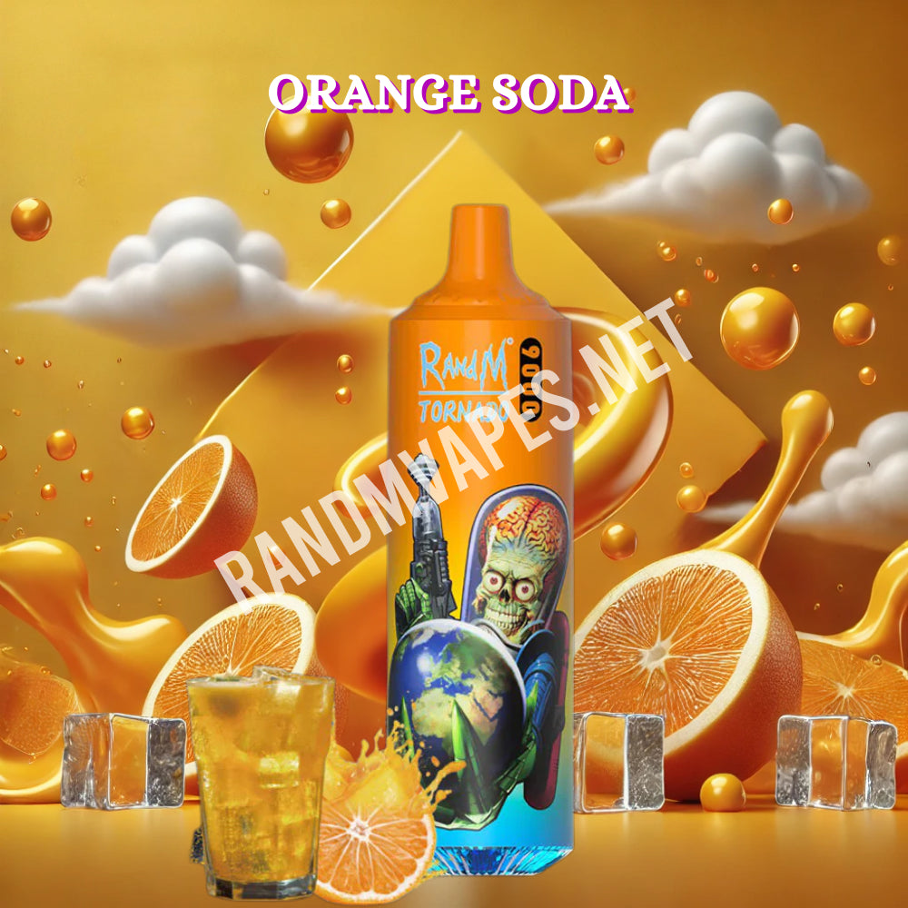 elfbar elfa master akku R and M Tornado 9000 Orange Soda Smaak | Prijs €7,86