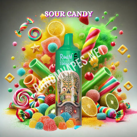 RandM Tornado Vape 9000 Sour Candy