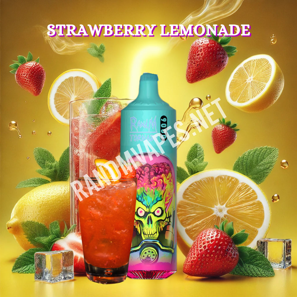 RandM Tornado 9000 Strawberry Lemonade   RandM Tornado Vapes
