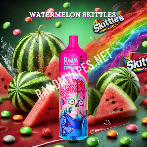 RandM Tornado Vape 9000 Watermelon Skittles