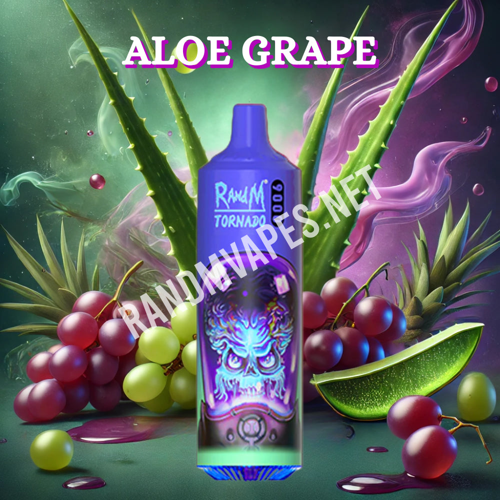 RandM Tornado 9000 Aloe Grape  RandM Tornado Vapes
