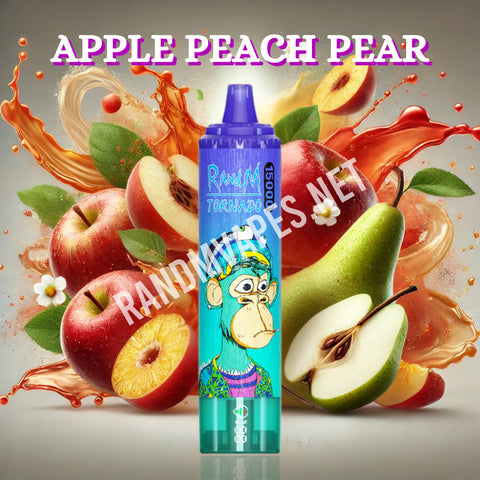 RandM Tornado Vape 15000 Apple Peach Pear 