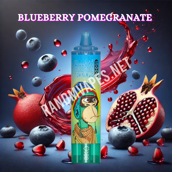 RandM Tornado 15000 Zge - Blueberry Pomegranate  RandM Tornado Vapes
