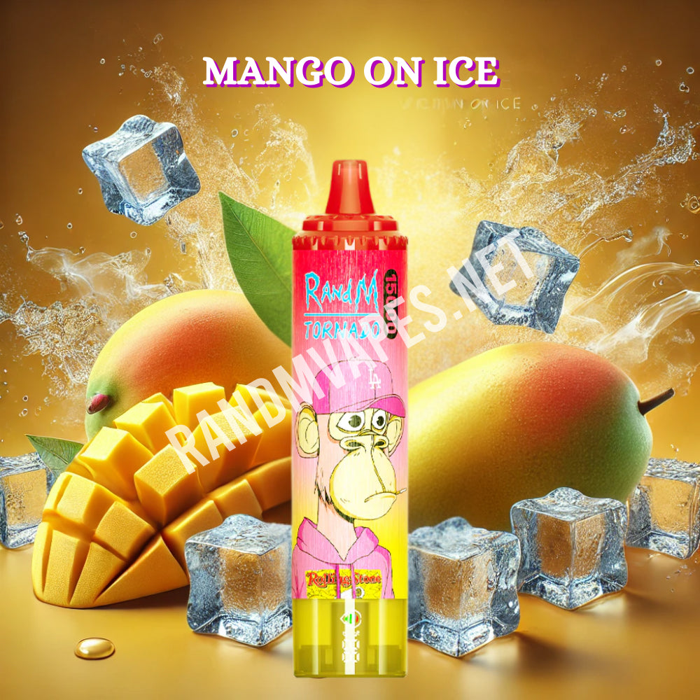 randm tornado mango on ice RandM Tornado 12000 Mango On Ice 🥭🧊 – RandM Tornado Vapes
