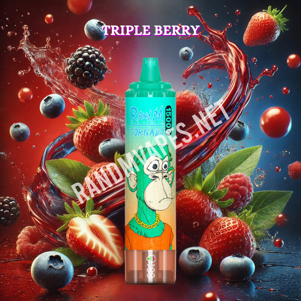 RandM Tornado 15000 Zge - Triple Berry RandM Tornado Vapes RandM Tornado 15000 Zge - Triple Berry RandM Tornado Vapes