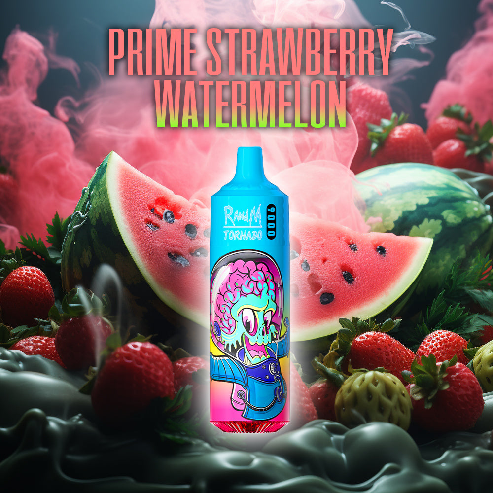 RandM Tornado 9000 Prime Strawberry Watermelon – RandM Tornado Vapes