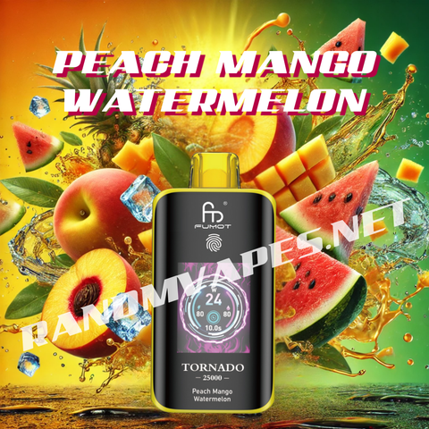 Randm Tornado Neu 25000 Vape Peach Mango Watermelon